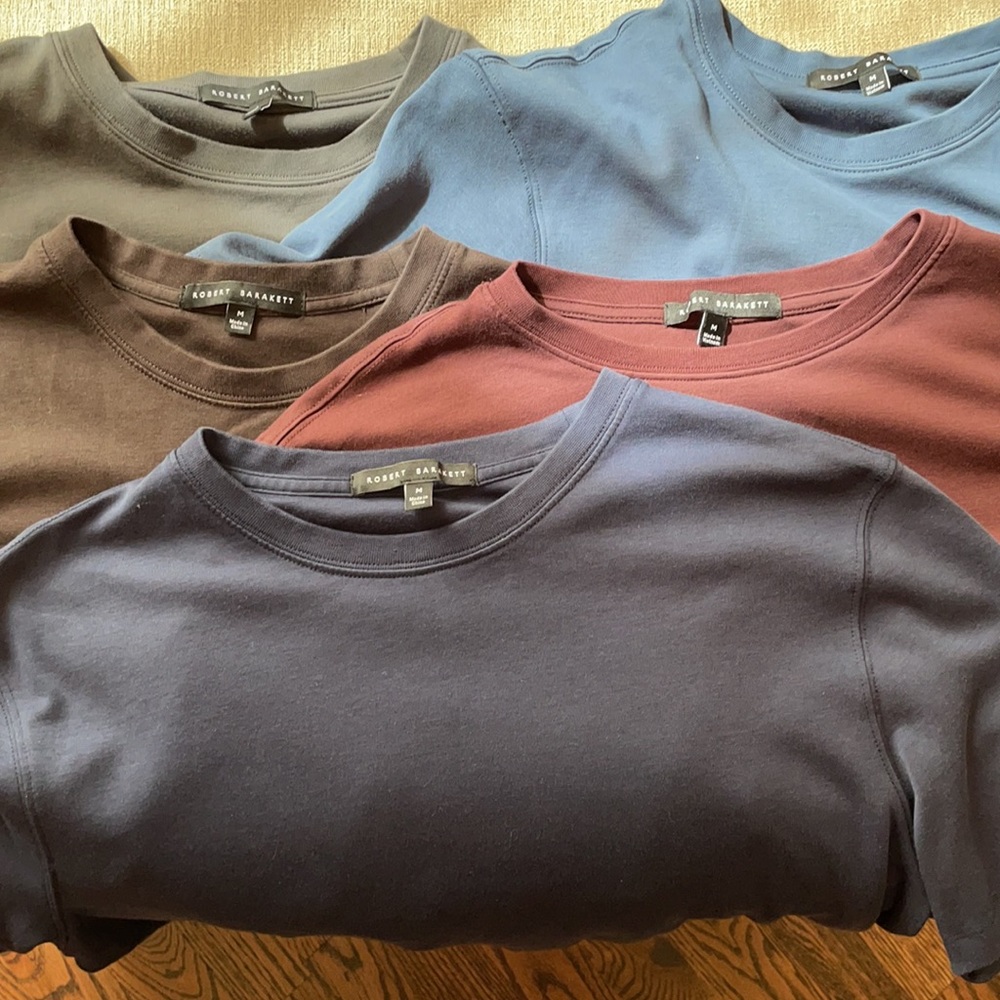 Five Robert Barakett Georgia Crewneck Tshirts